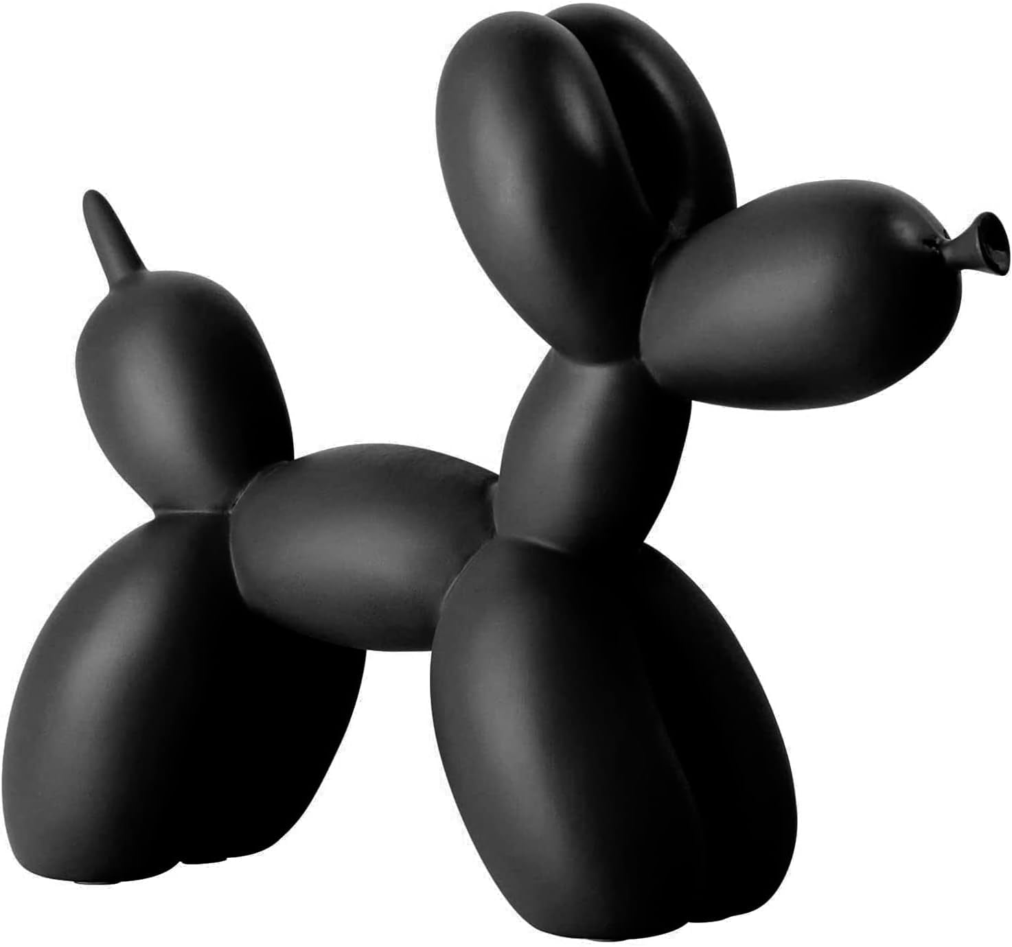 Creative Balloon Dog Sculpture Modern Airbnb Decoration Animal Art Resin Decors (Black)