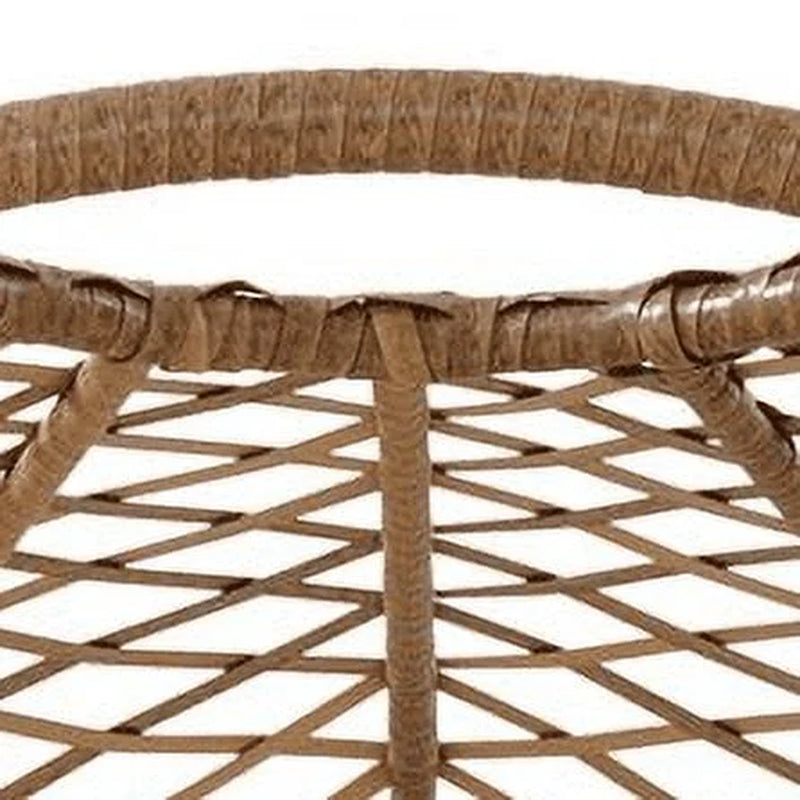 Ventura Boho Stationary Outdoor Wicker Egg Chair. Outdoor Egg Chair for Patio or Terrace.