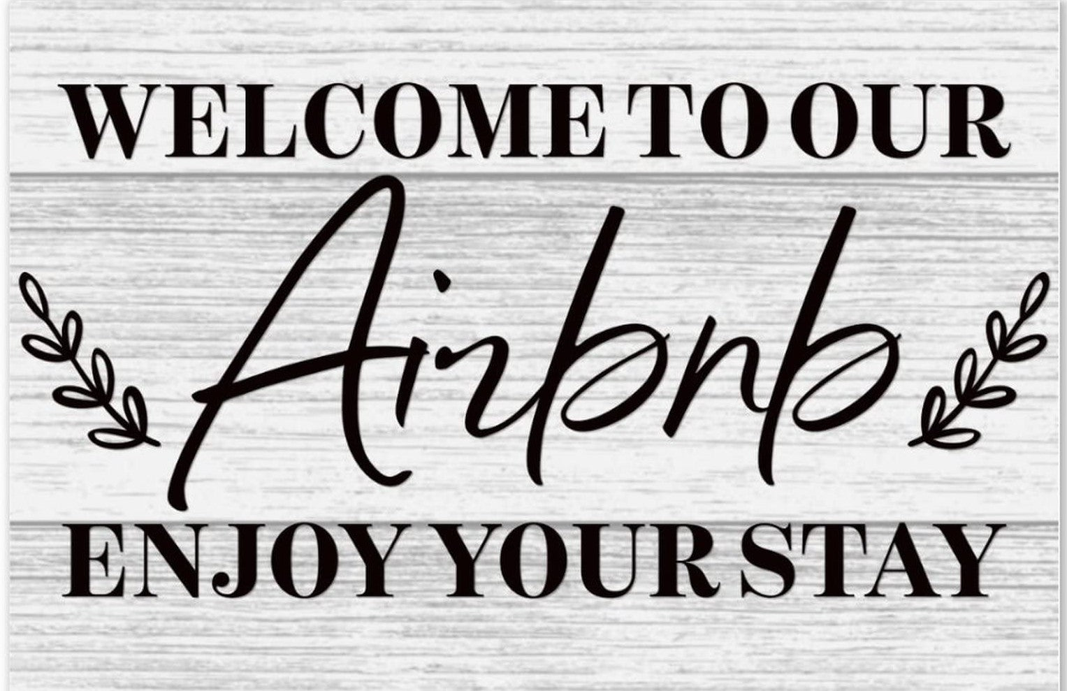 Rubber Door Mat - Welcome Mat with Exclusive Design - Airbnb Host Welcome