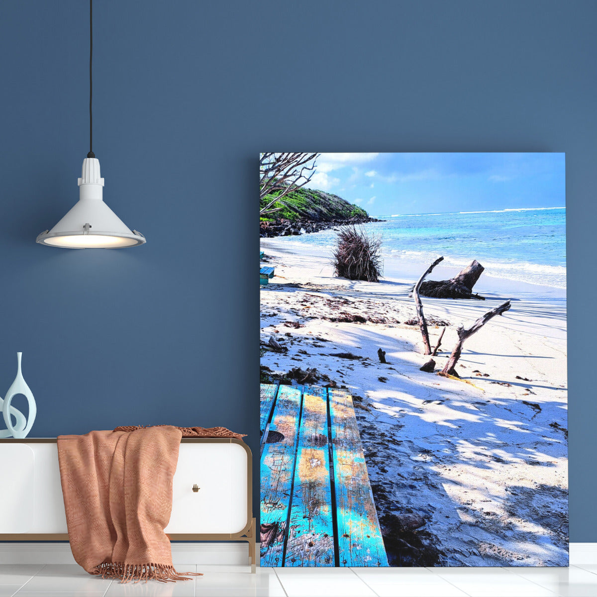 Portrait Metal Prints - Back Mount Beach Portrait Metal Print Exclusive Design