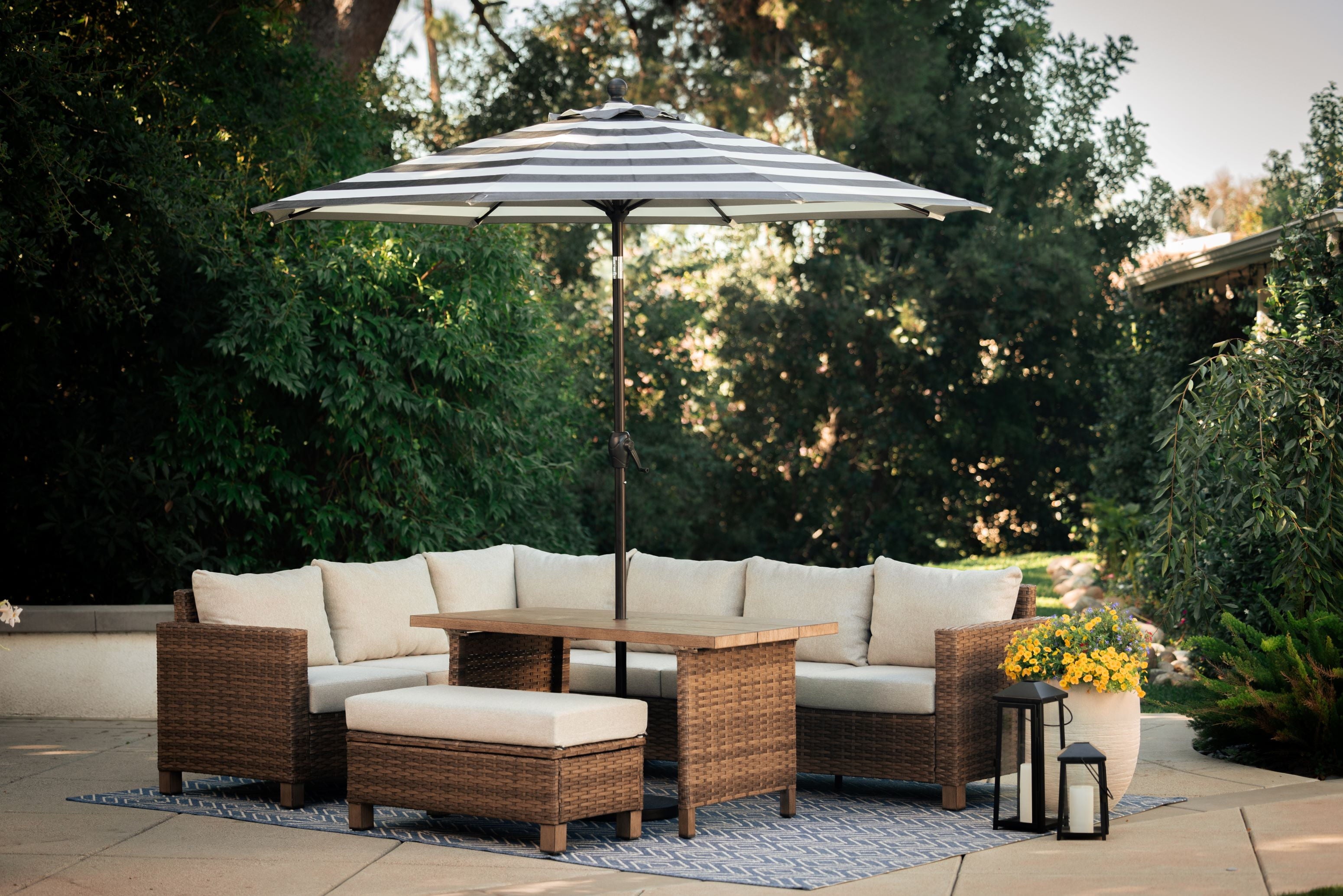 Patio Sectional Dining Set | Patio Furniture Set | BNB Depot