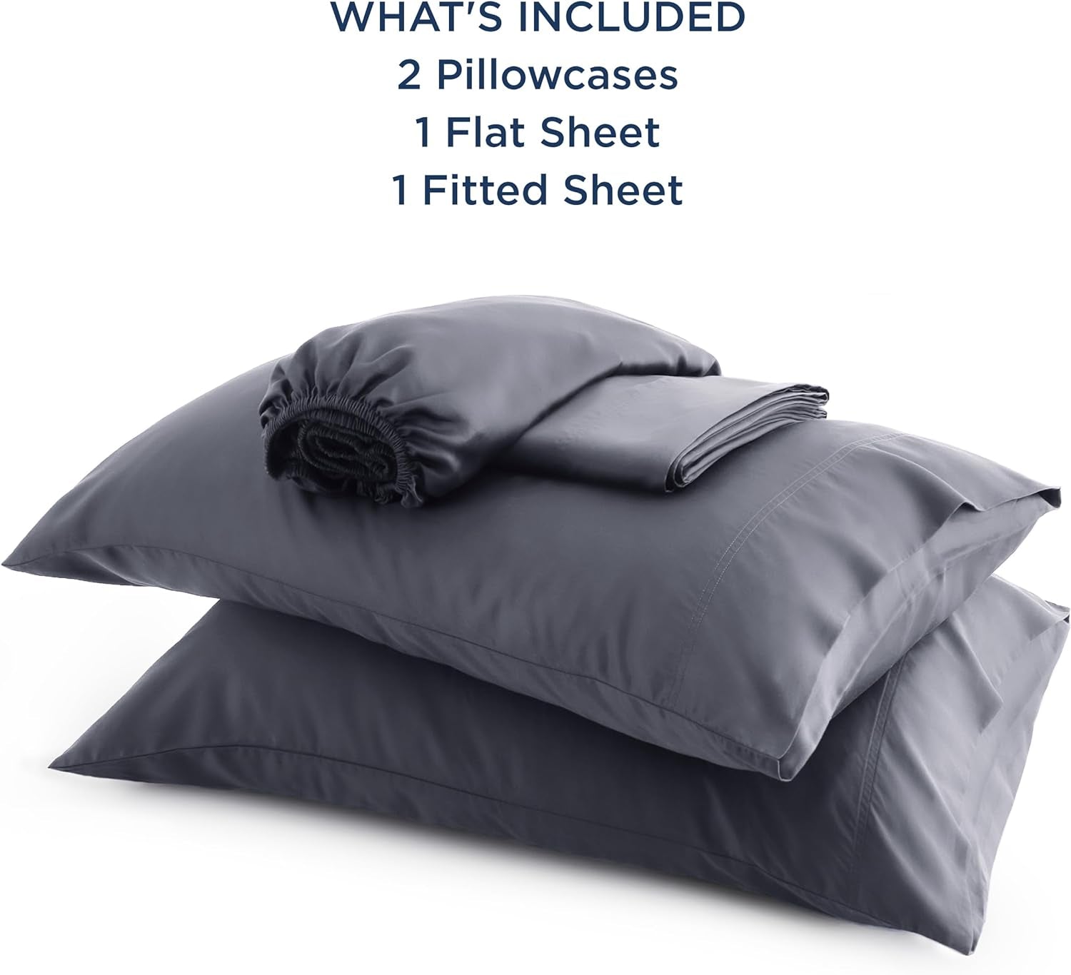 Queen Sheet Set, Deep Pocket 6", Hotel Luxury Silky Bedding Sheets & Pillowcases