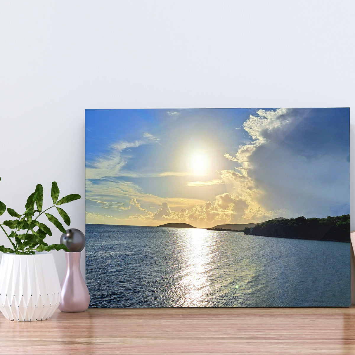 Sunset Picture Frame Landscape - Landscape Metal Frame No Hooks - Beach Sunset Photo