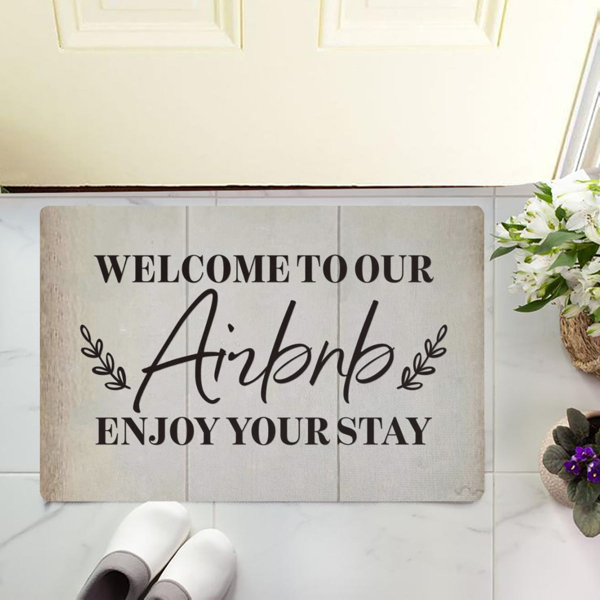 Door Rubber Mat - Welcome Mat with Exclusive Design 