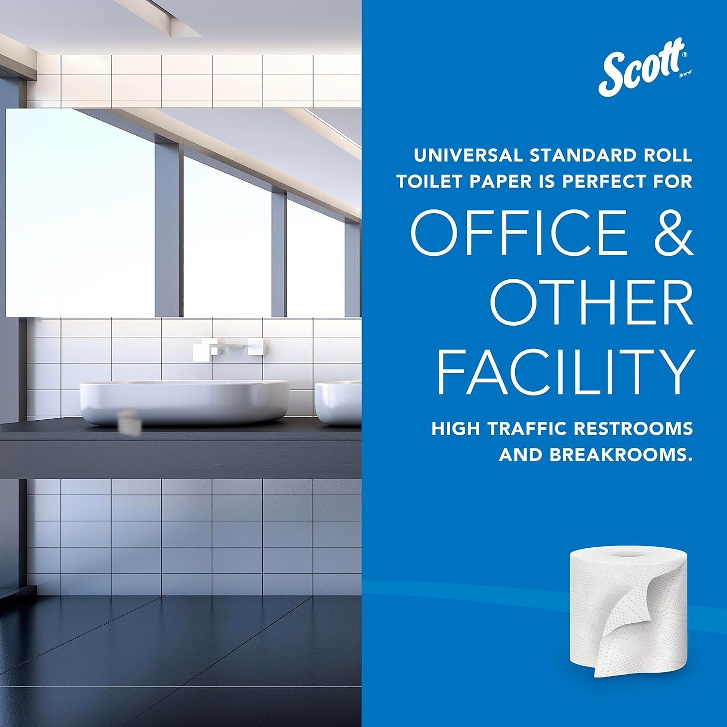 Scott® Professional Toilet Paper 2-Ply, Individually Wrapped Rolls (473 Sheets/Roll, 80 Rolls/Case,)