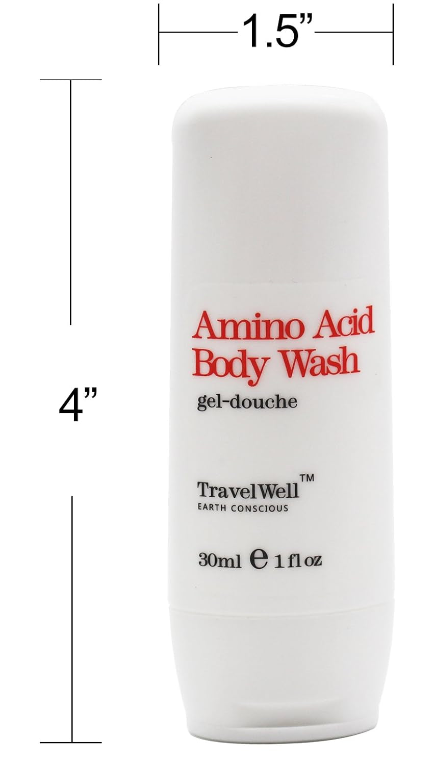 Individually Wrapped Travel Size Guest Body Wash 1.0 Fl Oz/30Ml 50 Bottles | Travel Size Toiletries | Hotel Toiletries Amenities