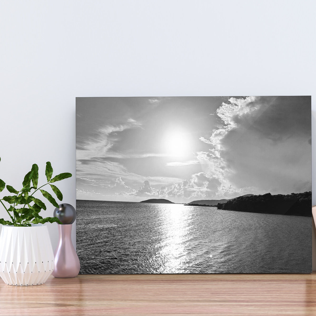 Sunset Photograph Front Mount Landscape Metal Prints - Exclusive Design - Sunset Picture Frame