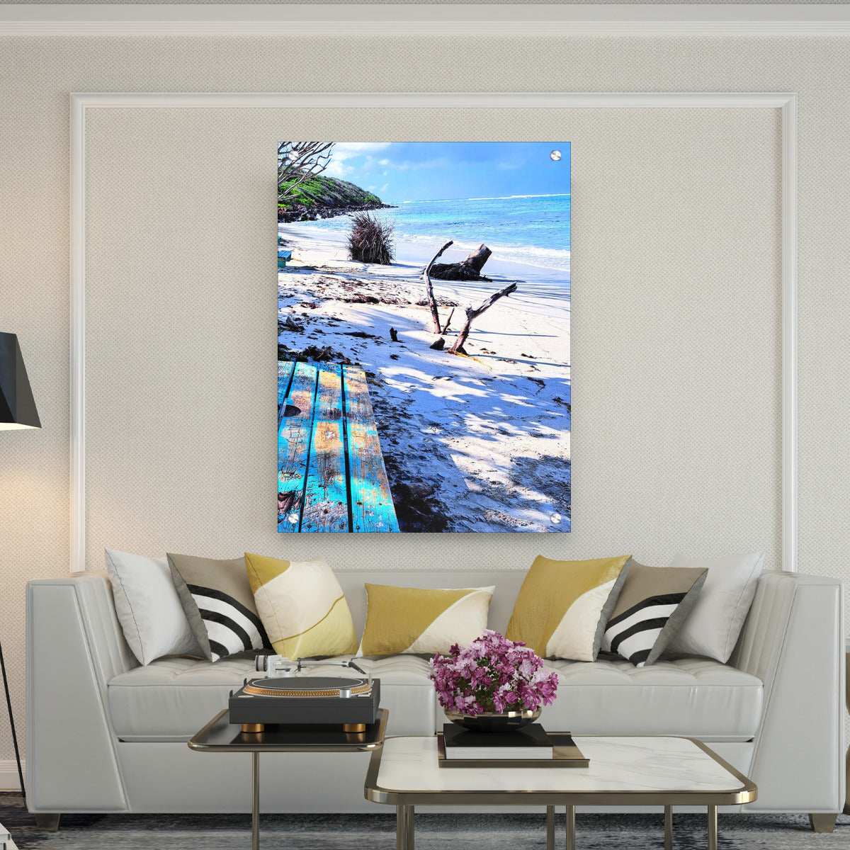 Portrait Metal Prints - Back Mount Beach Portrait Metal Print Exclusive Design