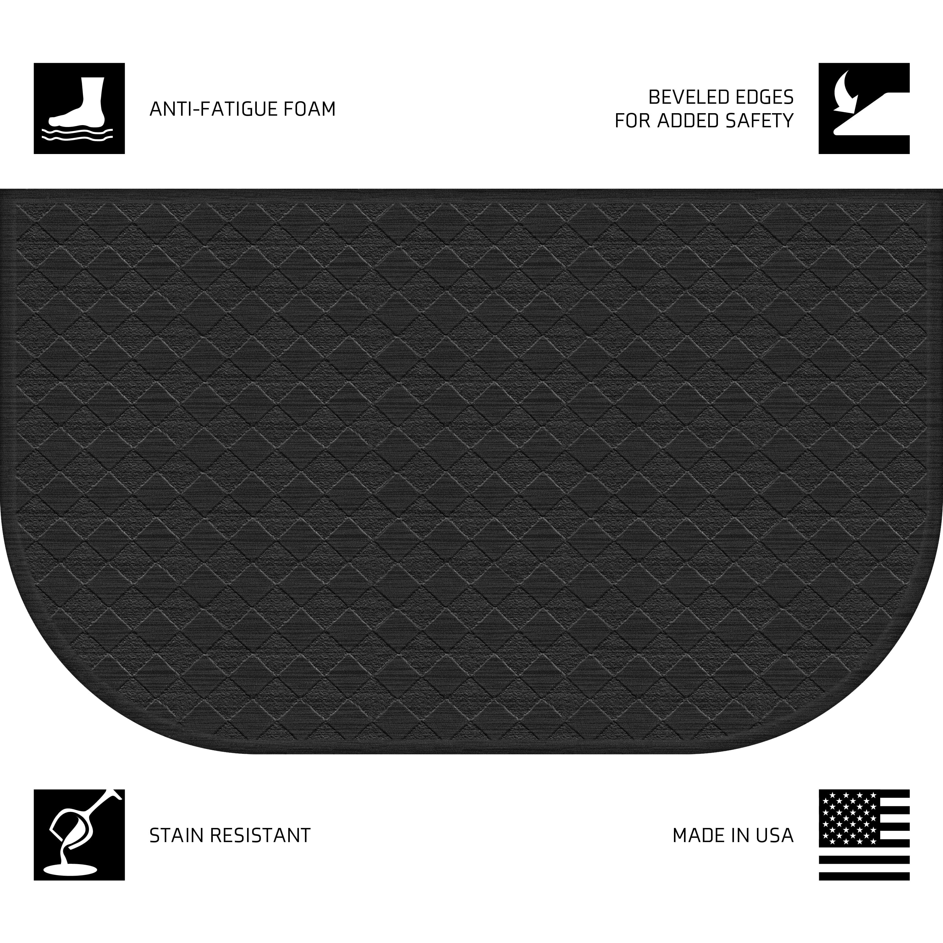 Airbnb Home Comfort Mate D Kitchen Mat; Black, 1.5' X 2.5