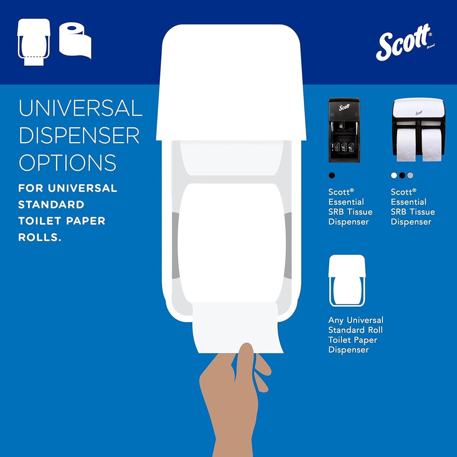 Scott® Professional Toilet Paper 2-Ply, Individually Wrapped Rolls (473 Sheets/Roll, 80 Rolls/Case,)