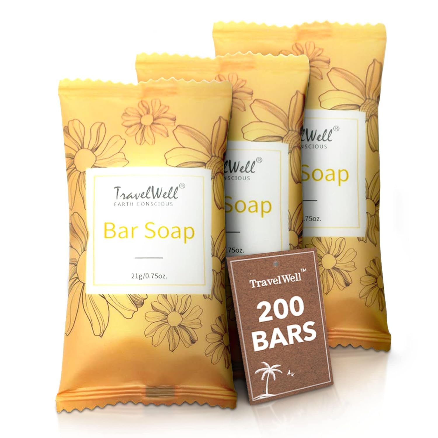 Rectangular Travel Size Soap Bars | Wrapped Hotel Soap | BNB Depot