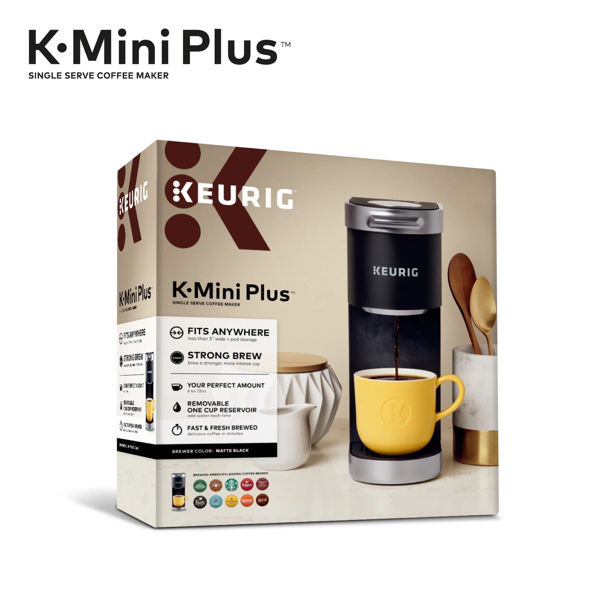 Keurig K-Mini plus Single Serve K-Cup Pod Coffee Maker, Color Selection