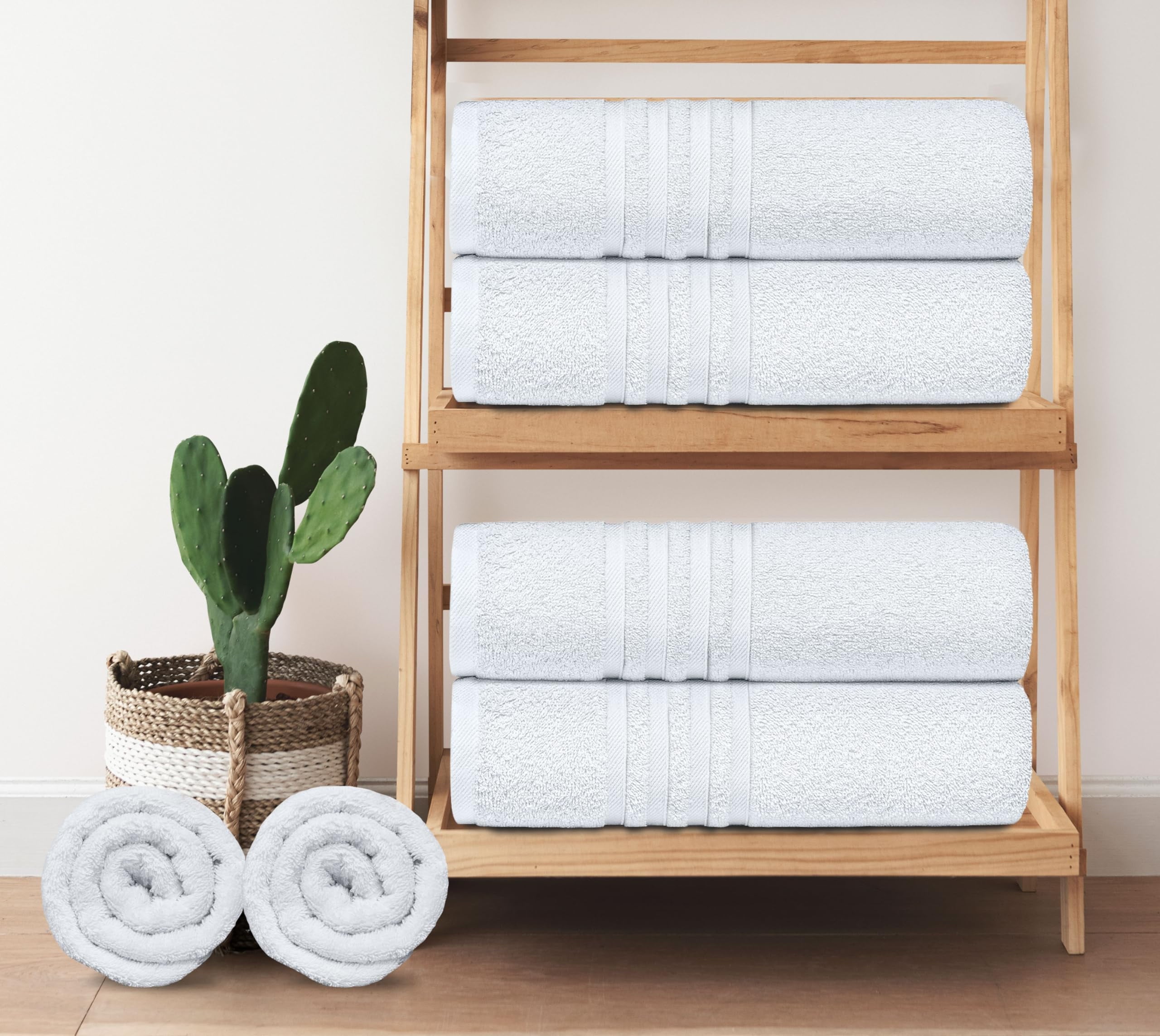 Set of 6 - 24X50 Inch - Towels, Soft Bathroom Towel Set, Absorbent