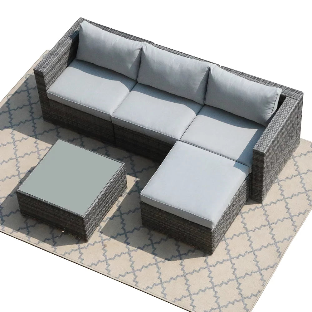 Light Grey Patio Furniture Set | Outdoor Conversation Set | BNB Depot