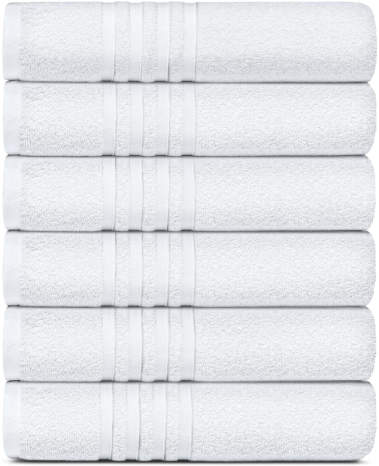 Set of 6 - 24X50 Inch - Towels, Soft Bathroom Towel Set, Absorbent