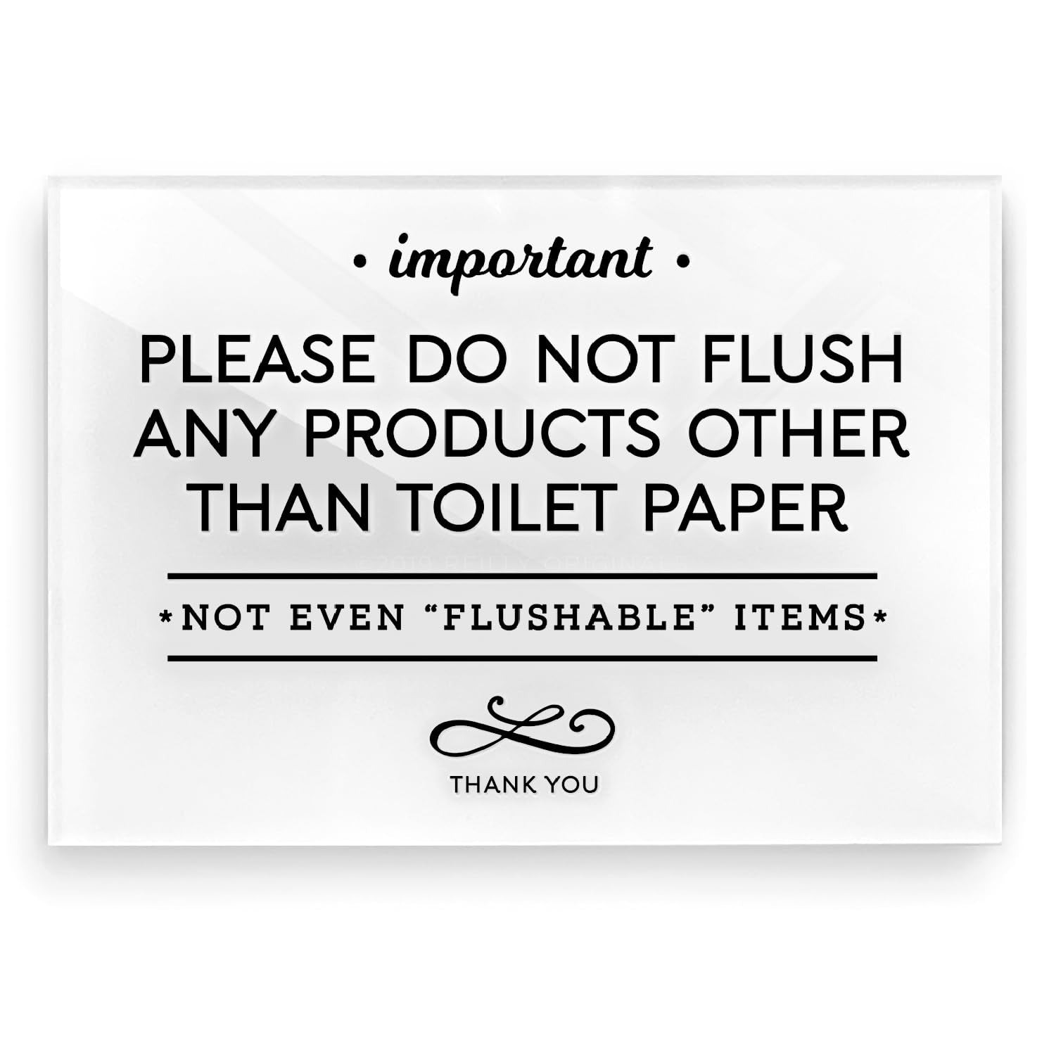 Do Not Flush Rules Bathroom Sign | Bathroom Sign | BNB Depot