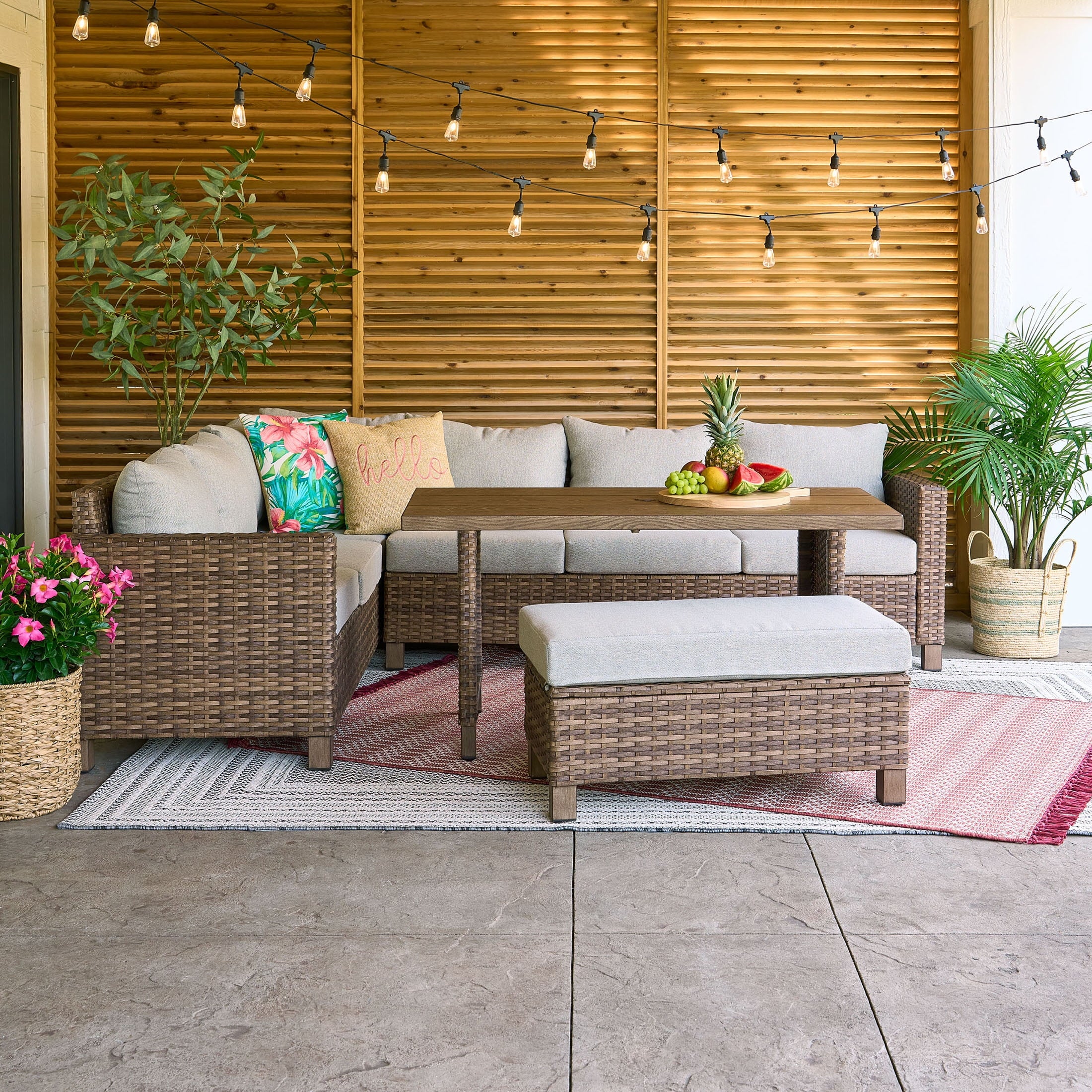 Patio Sectional Dining Set | Patio Furniture Set | BNB Depot