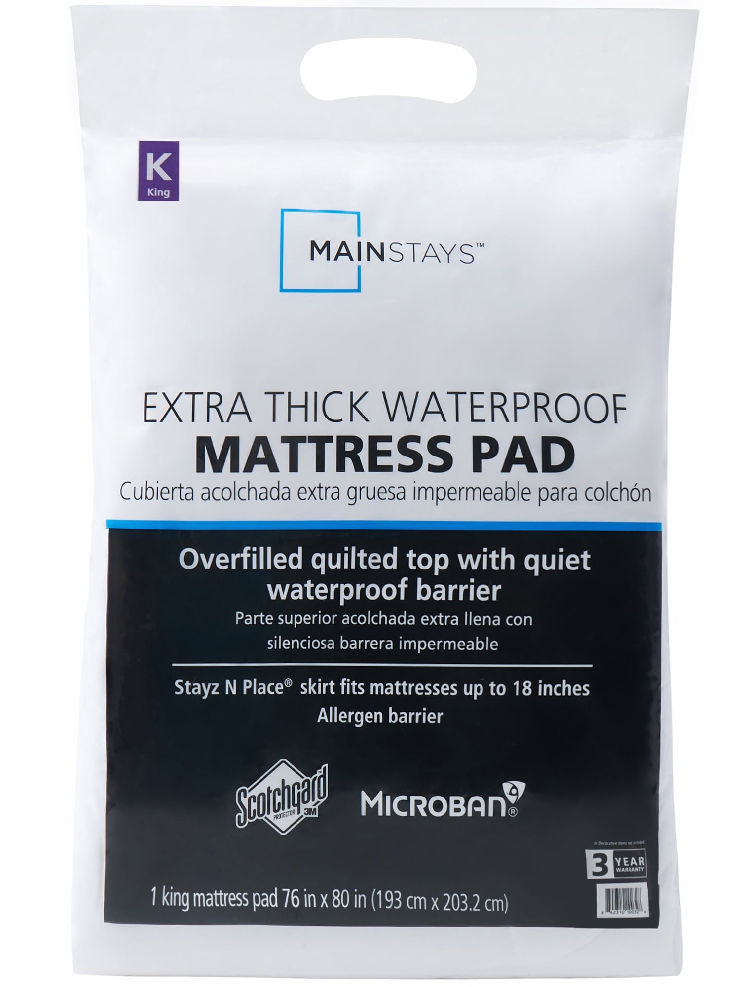 Extra Thick Waterproof Mattress Pad, Queen 60 in X 80 In