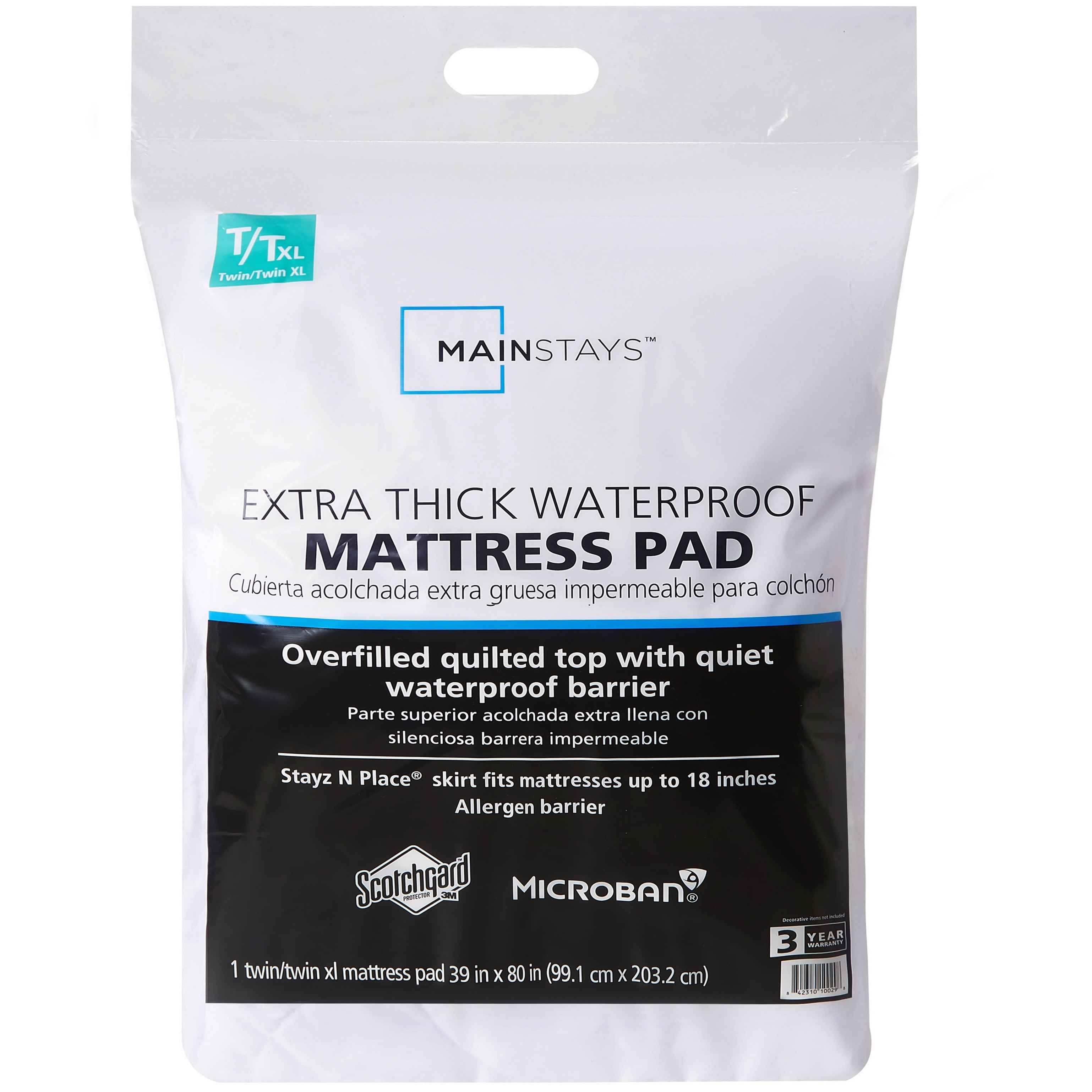 Extra Thick Waterproof Mattress Pad, Queen 60 in X 80 In