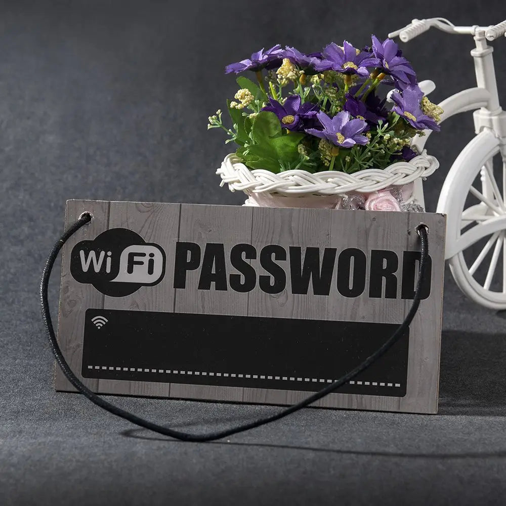 Charming Wooden WiFi Password Sign: Decorate Your Space with Style