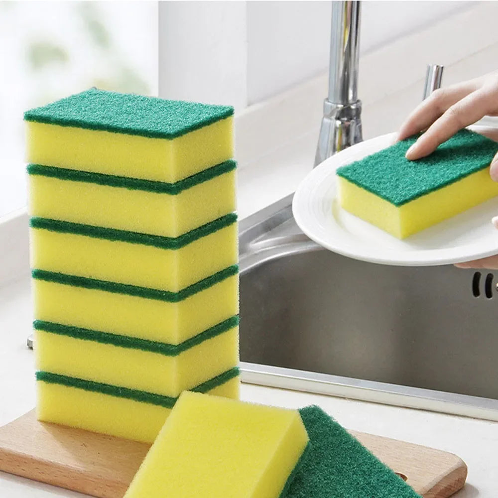 Double-sided Dishwashing Sponge Set - Efficient Kitchen Cleaning Solution