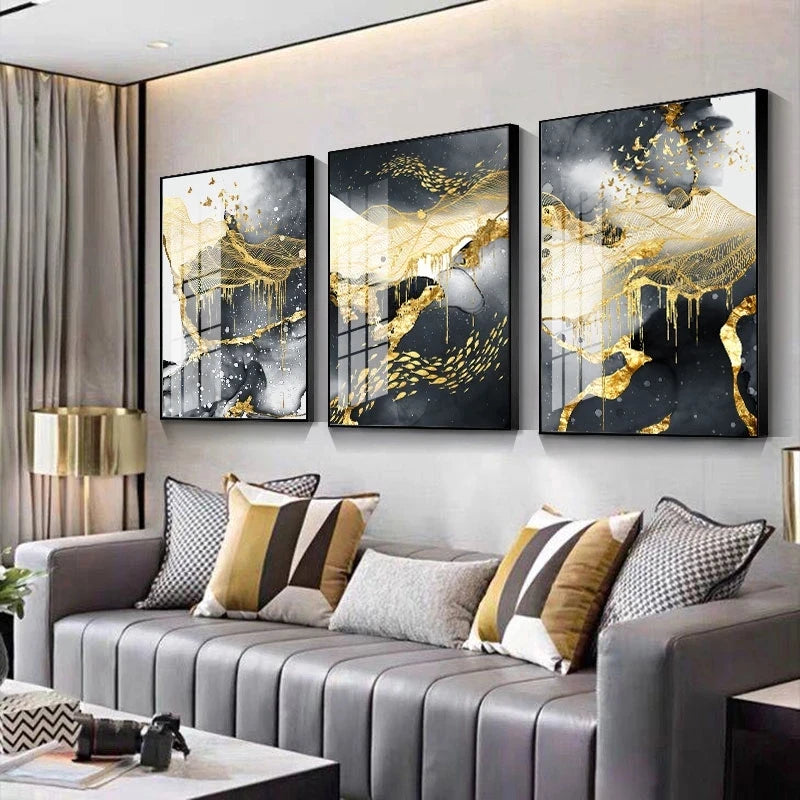 Elevate Your Space with Abstract Marble Canvas Art