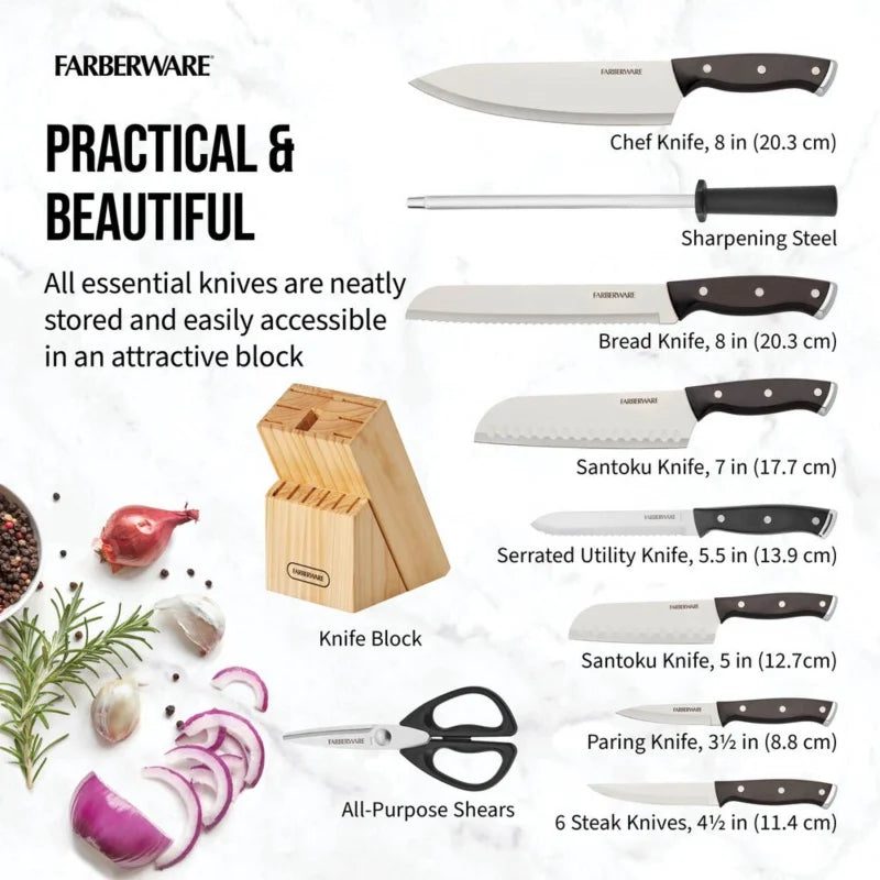 Complete Kitchen Knife Set for Culinary Mastery