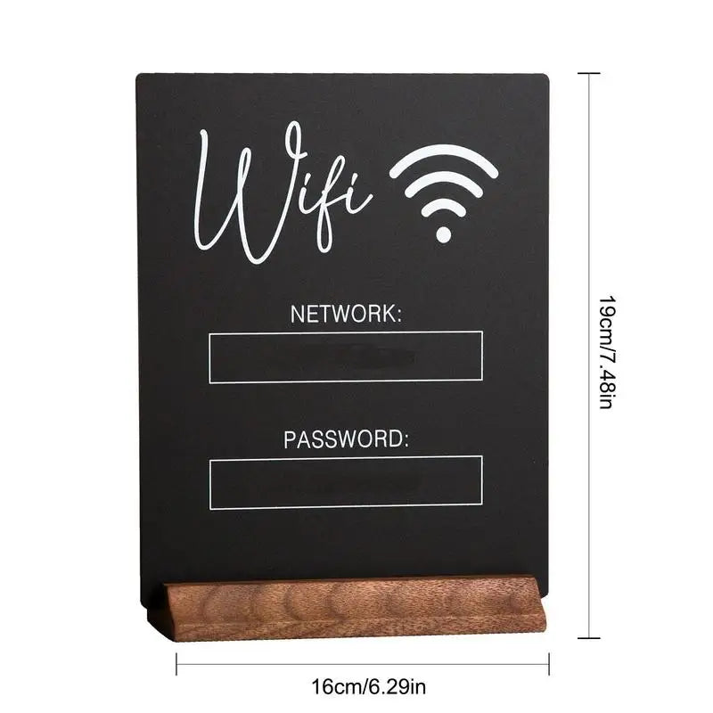 Streamline Your Connectivity: Acrylic WiFi Sign Display Stand