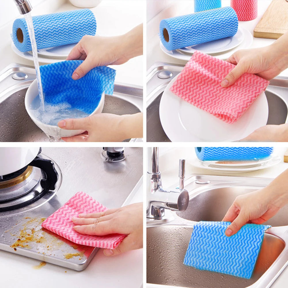 Reusable Dish Cloths Roll | Kitchen Cleaning Towels | BNB Depot