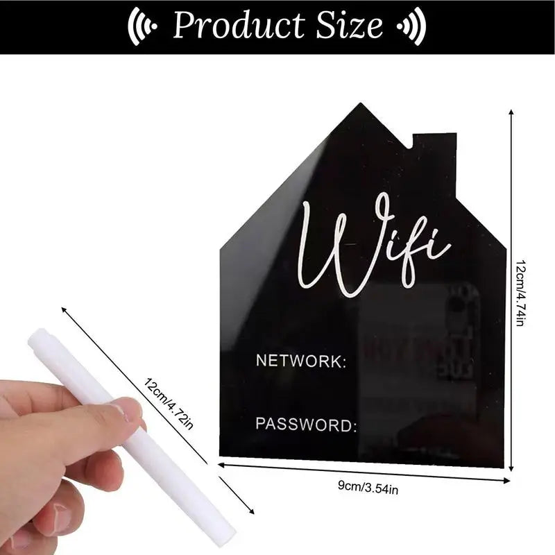 Modern Acrylic WiFi Board: Stylish Connectivity Solution for Home and Business