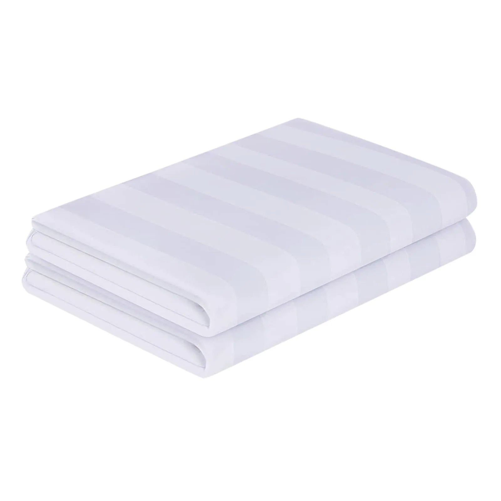 Luxurious Comfort: 2PC White Stripe Pillowcase Set for Airbnb Hosts