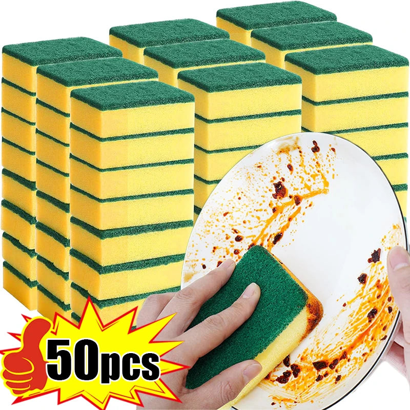 Highly Absorbent Double-Sided Sponge for Efficient Kitchen Cleaning