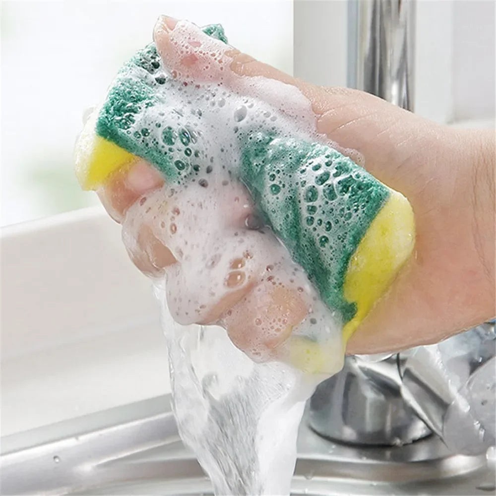 Double-sided Dishwashing Sponge Set - Efficient Kitchen Cleaning Solution