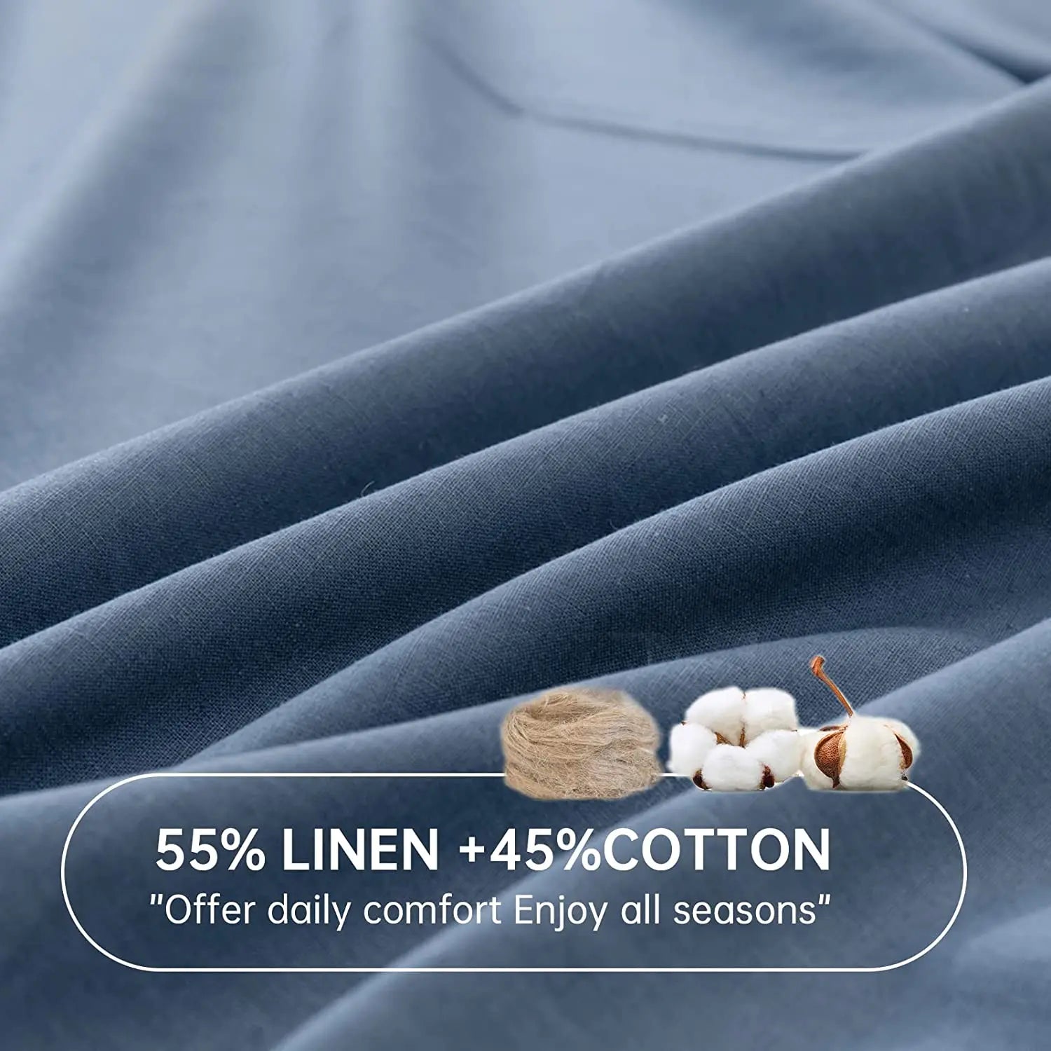 Luxurious Linen Cotton Fitted Sheet for Ultimate Comfort