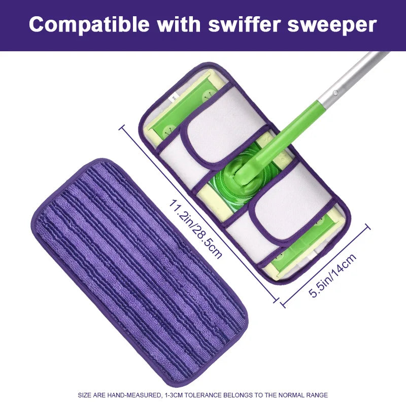 Reusable Microfiber Mop Pads for Swiffer Wet Jet - Eco-Friendly Cleaning Solution