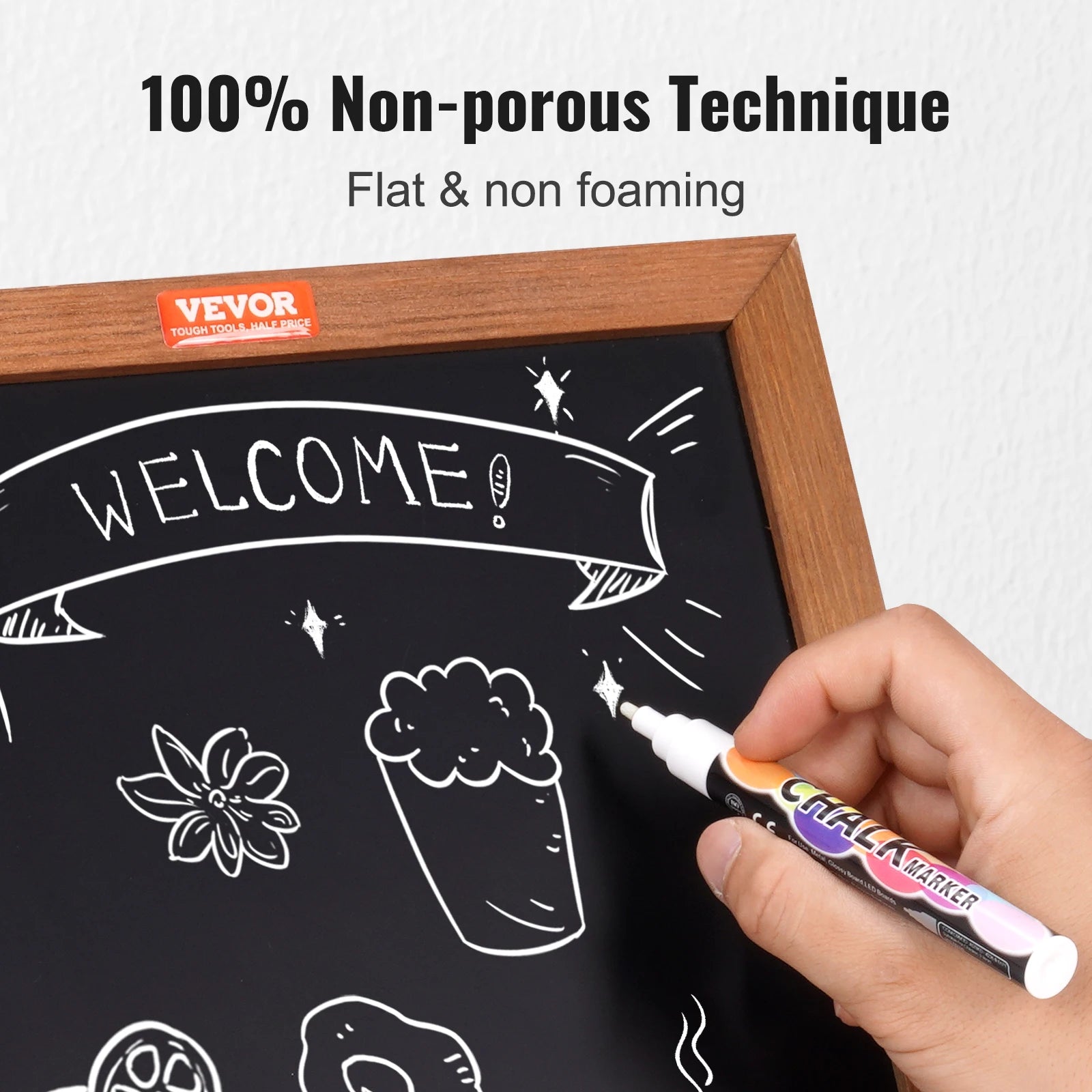 Versatile Magnetic Chalkboard Sign for Creative Messaging and Organization