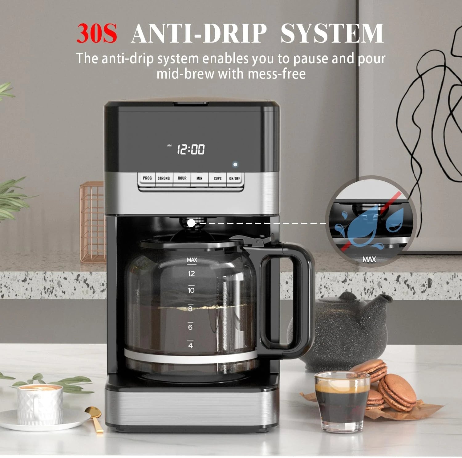 Programmable Drip Coffee Maker | Programmable Coffee Maker | BNB Depot