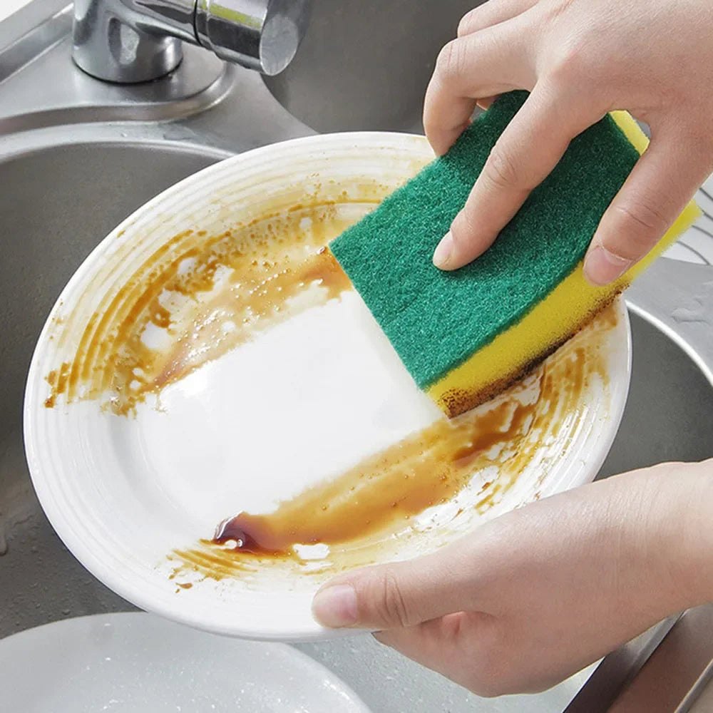 Double-sided Dishwashing Sponge Set - Efficient Kitchen Cleaning Solution