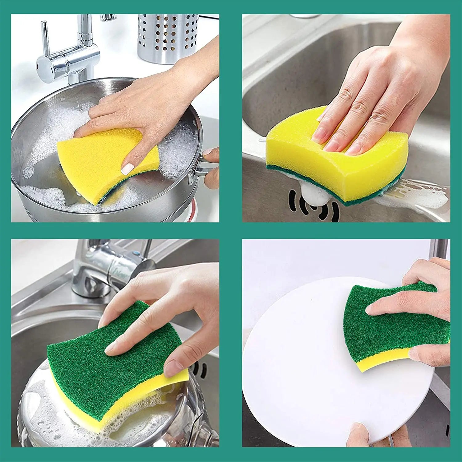 Nano Emery Magic Clean Rub Sponge Kit - Efficient Kitchen Cleaning Solution