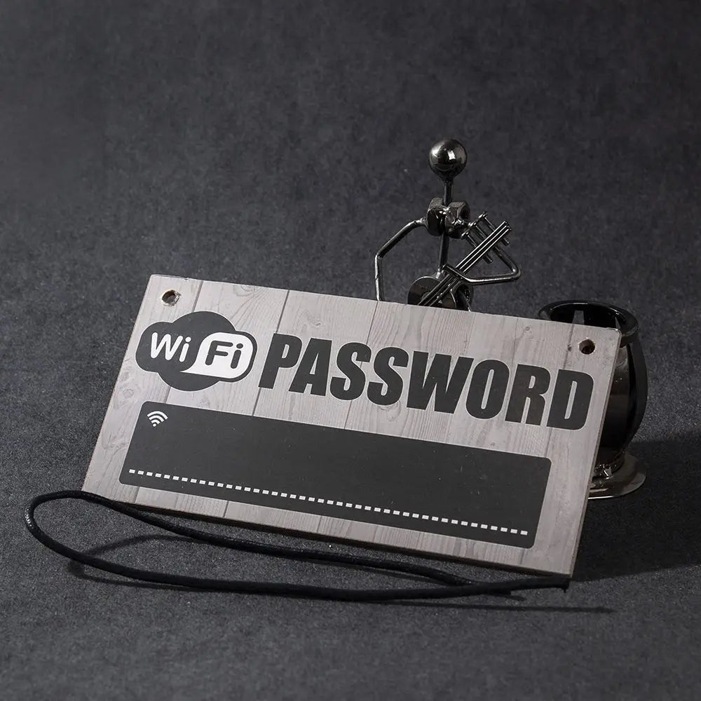 Charming Wooden WiFi Password Sign: Decorate Your Space with Style