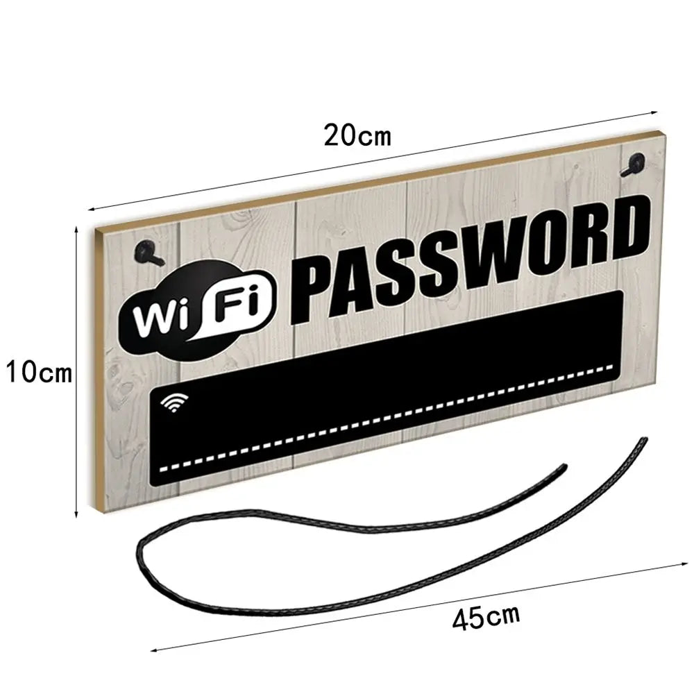 Charming Wooden WiFi Password Sign: Decorate Your Space with Style