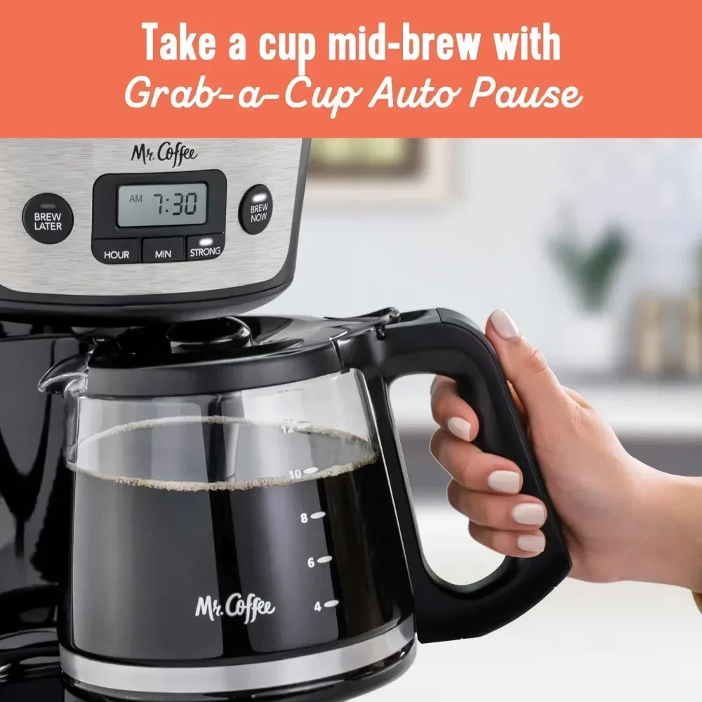 Bold Flavor, Easy Brewing: 12-Cup Programmable Coffee Maker