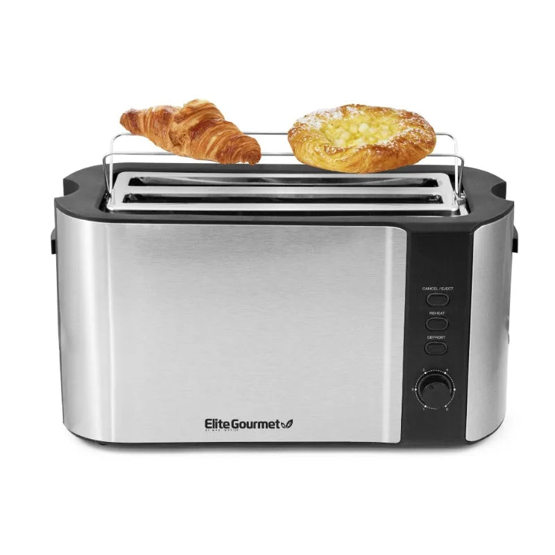 Effortless Toasting: Elite Gourmet 4-Slice Long Toaster