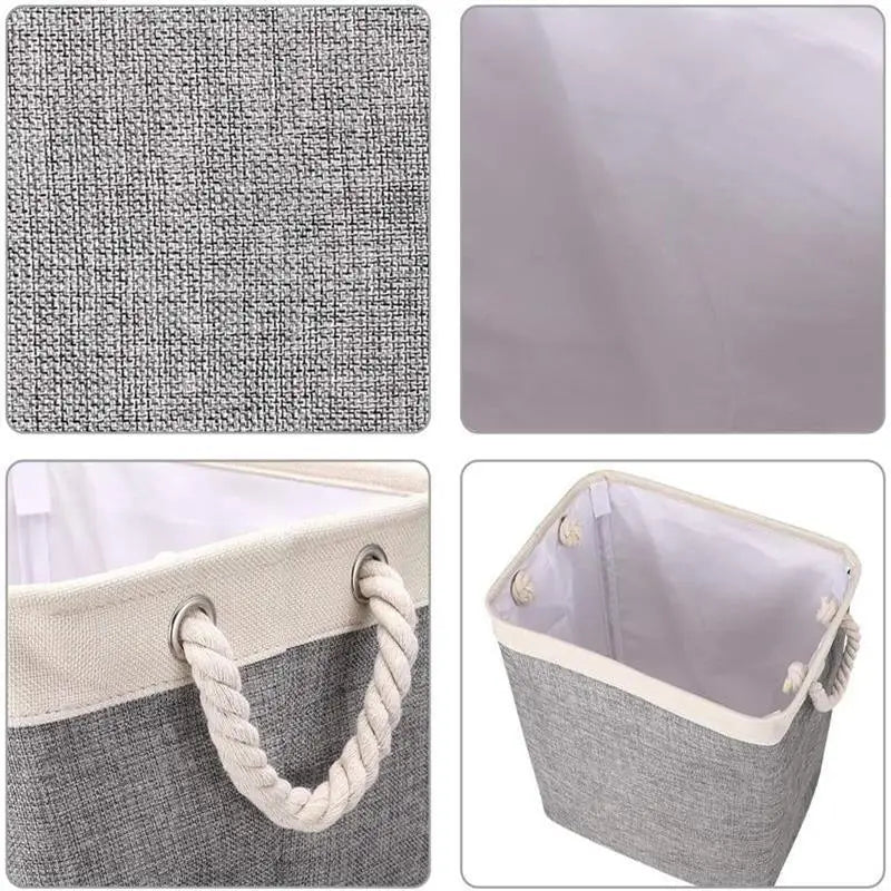 Large Capacity Foldable Laundry Hamper - Stylish and Practical Storage Solution