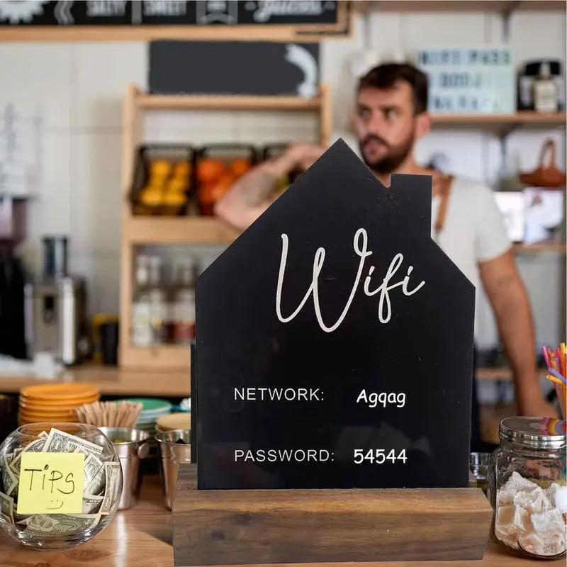 Modern Acrylic WiFi Board: Stylish Connectivity Solution for Home and Business