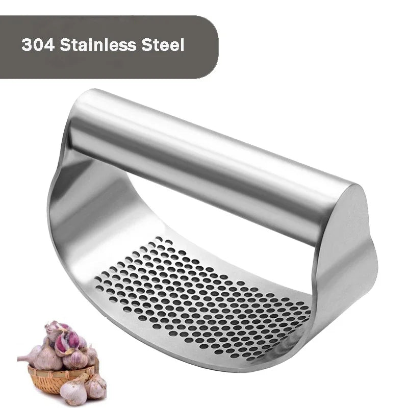 Effortless Garlic Mastery: Stainless Steel Manual Garlic Press