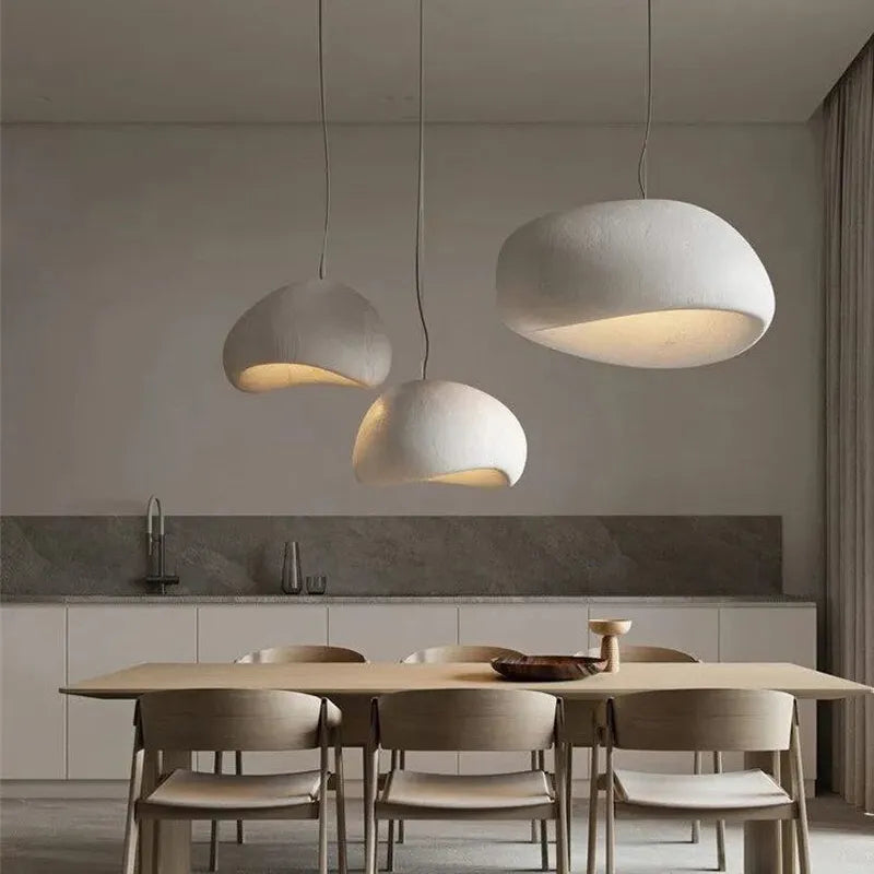 Japanese Wabi-Sabi Minimalist Pendant Light – Modern Chandelier