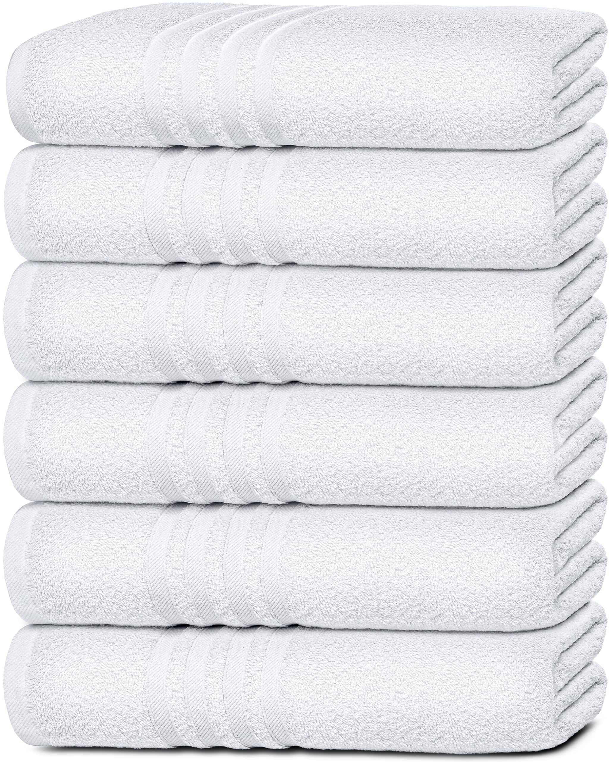 Set of 6 - 24X50 Inch - Towels, Soft Bathroom Towel Set, Absorbent