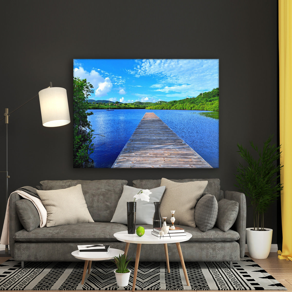 Beach Dock Canvas Prints - Canvas Frame with Hooks - Dock Bay Photography - Exclusive 