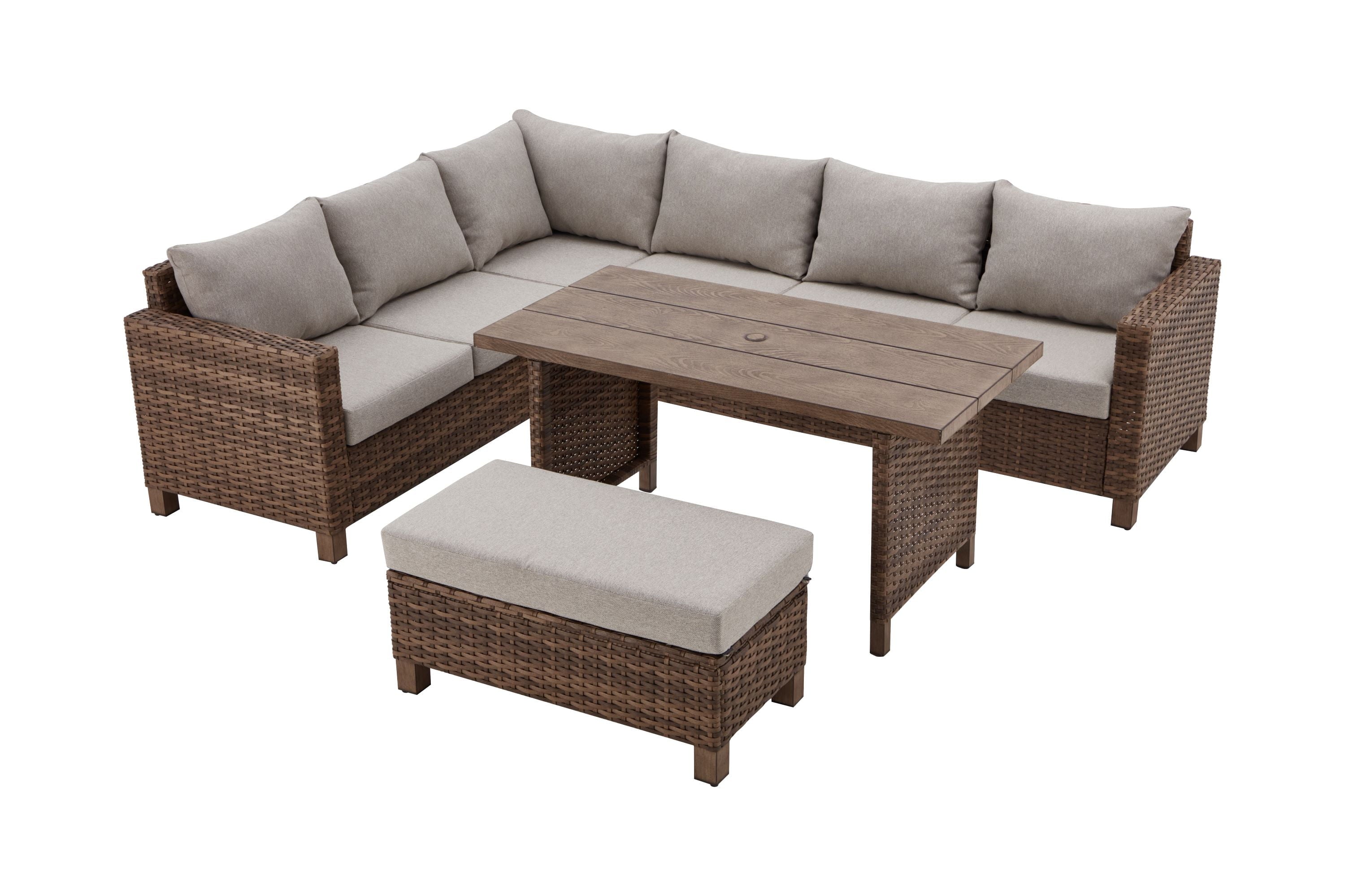 Patio Sectional Dining Set | Patio Furniture Set | BNB Depot